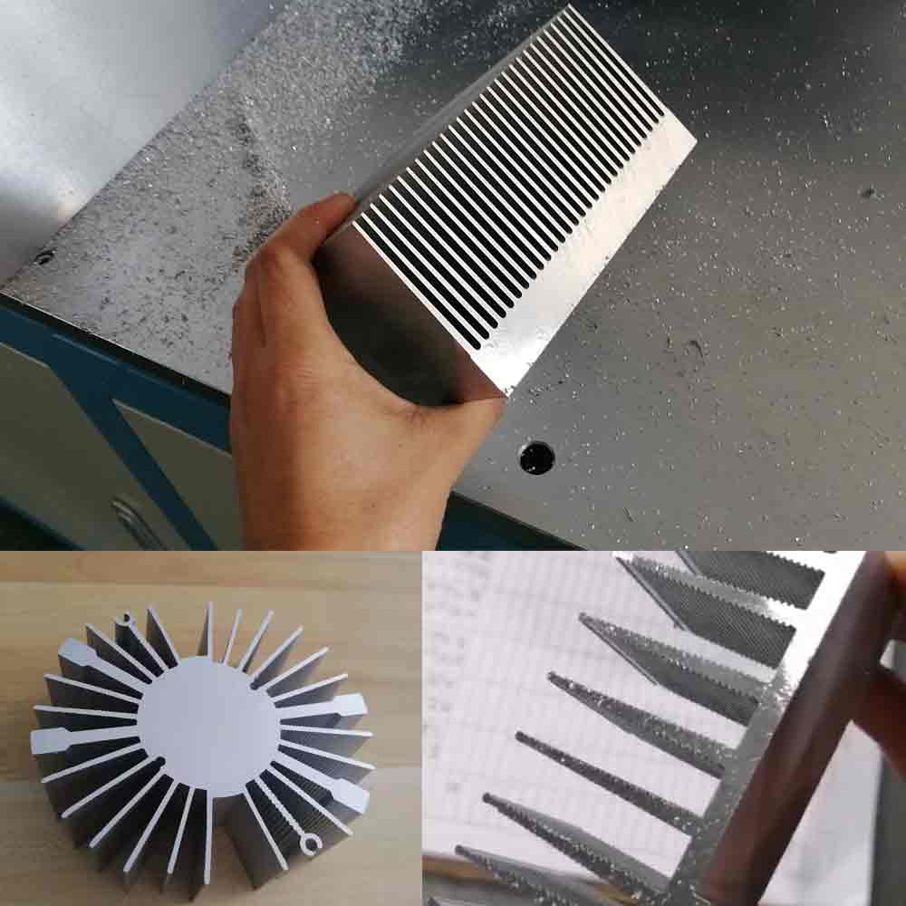 分離式型材切割機(jī)鋸切散熱器、鋁蜂窩板、太陽(yáng)花